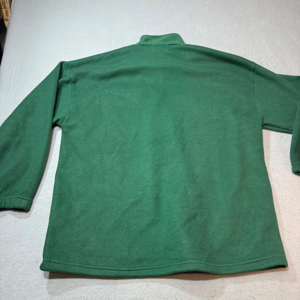 Polo Sport Ralph Lauren Fleece Quarter Zip Pullover Green Mens Size M Made N USA
